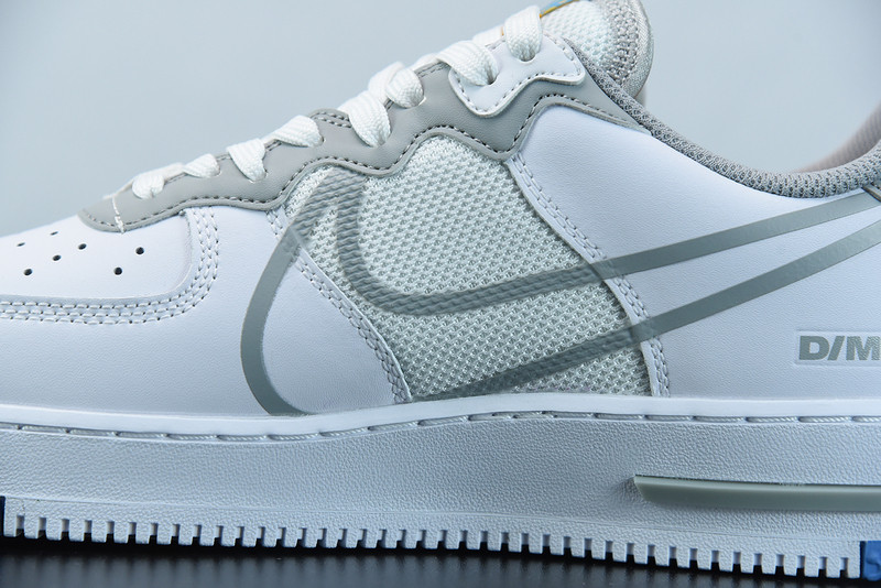 nike air force 1 react light smoke grey ct1020-100