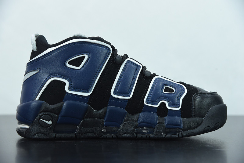 nike air more uptempo gs black red blue dm0017-001