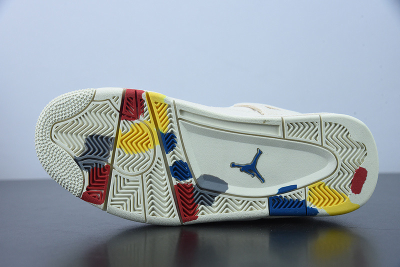 air jordan 4 canvas sail cement grey dq4909-100