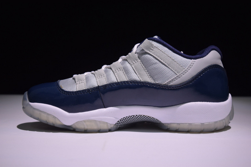 air jordan 11 retro low bg (gs) "georgetown" 528896-007