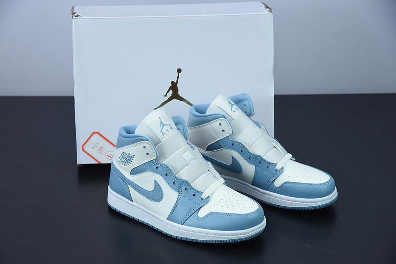 air jordan 1 mid “unc” bq6472-141