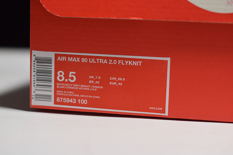 nike air max 90 ultra 2.0 flyknit 875943-100