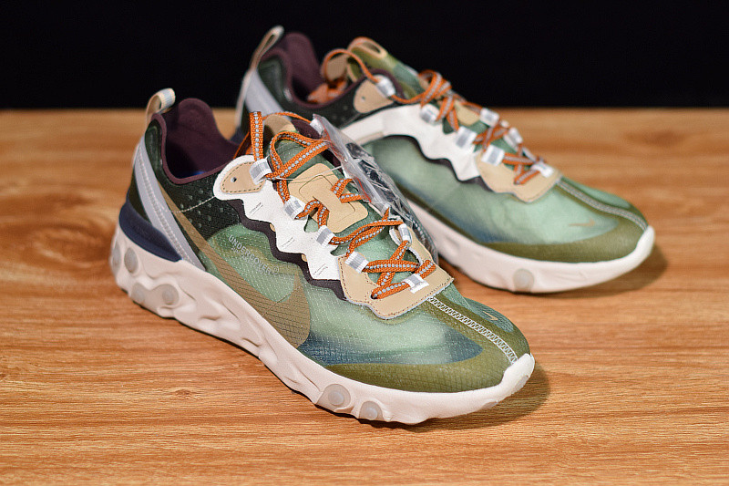 nike react element 87 undercover green mist bq2718-300