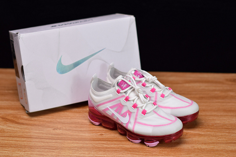 nike air vapormax 2019 summit white pink rise (w) ar6632-105