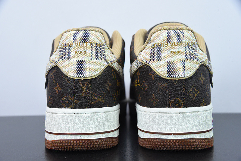 lvt x nike air force monogram damier azur