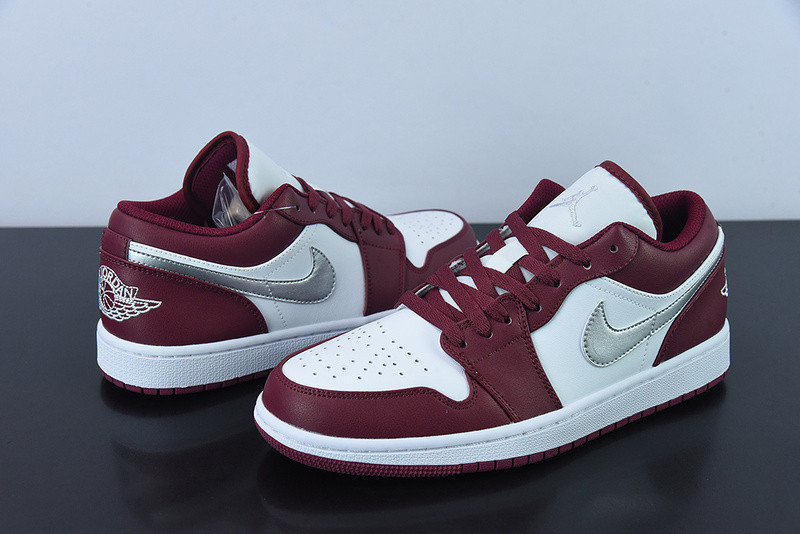 air jordan 1 low “bordeaux” 553558-615