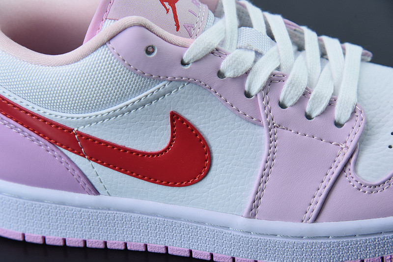 nike air jordan 1 low white pink purple valentines day dr0758-170