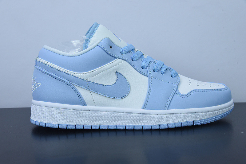 air jordan 1 low white ice blue (women''s) dc0774-141