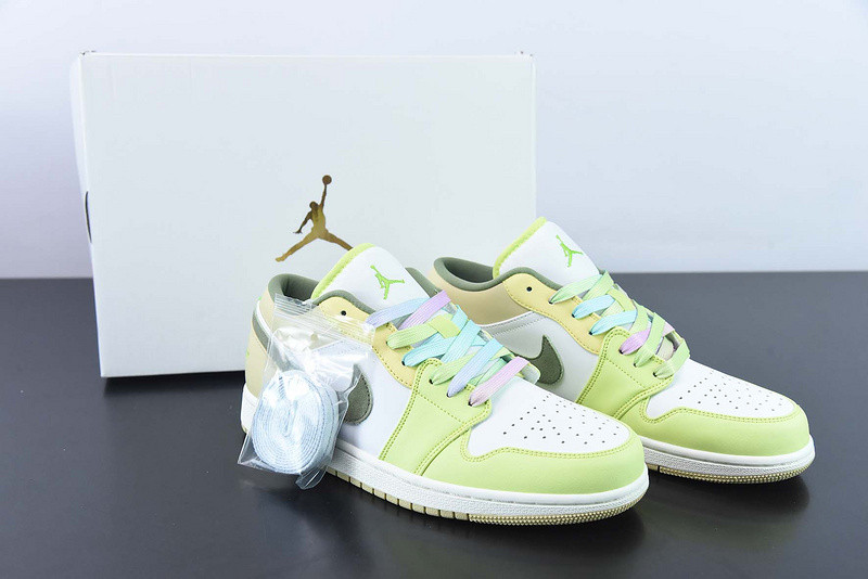 air jordan 1 low sail white oil green (w) fd9906-131