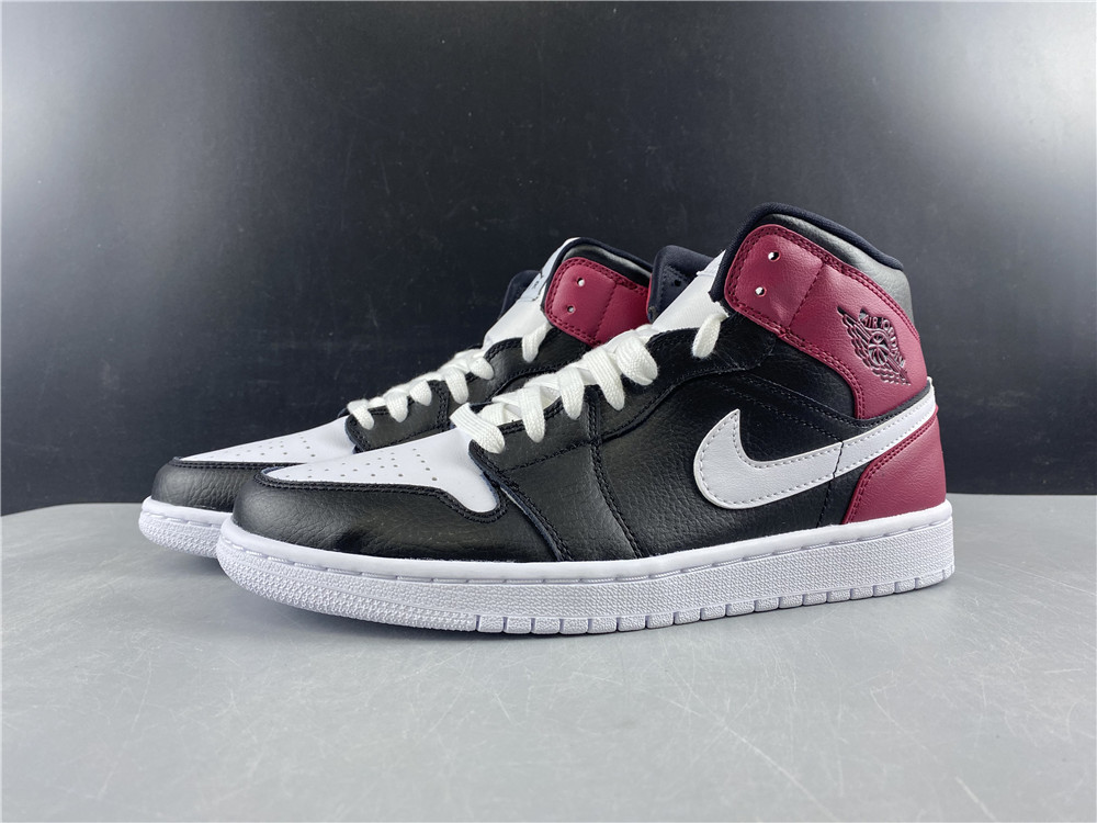air jordan 1 mid “noble red” bq6472-016
