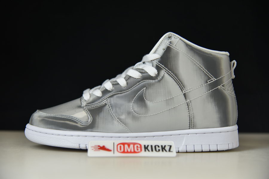 nike dunk high clot metallic silver dh4444-900