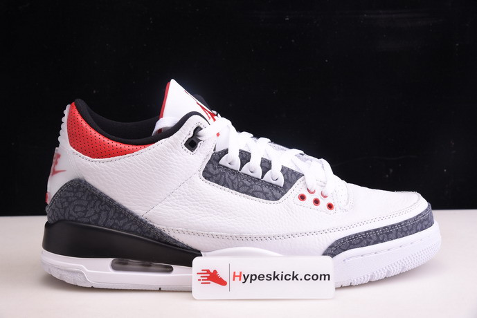 air jordan 3denim "fire red" cz6431-100